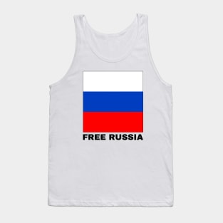 Free Russia - black text Tank Top